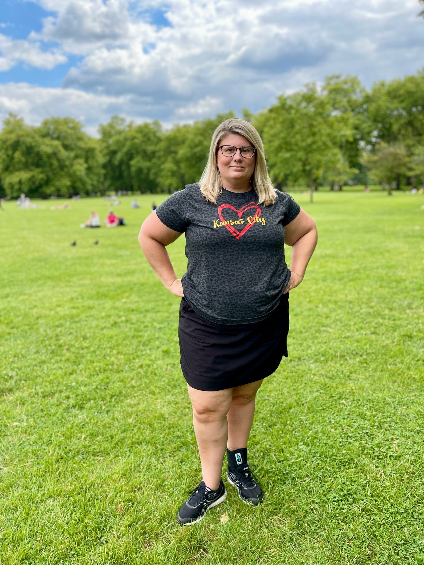 KC Black Leopard Heart