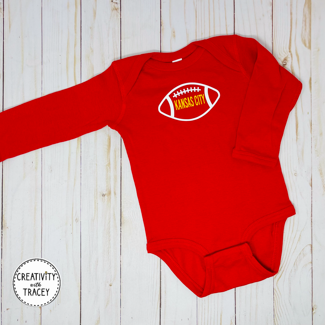 KC Football Longsleeve Onesie
