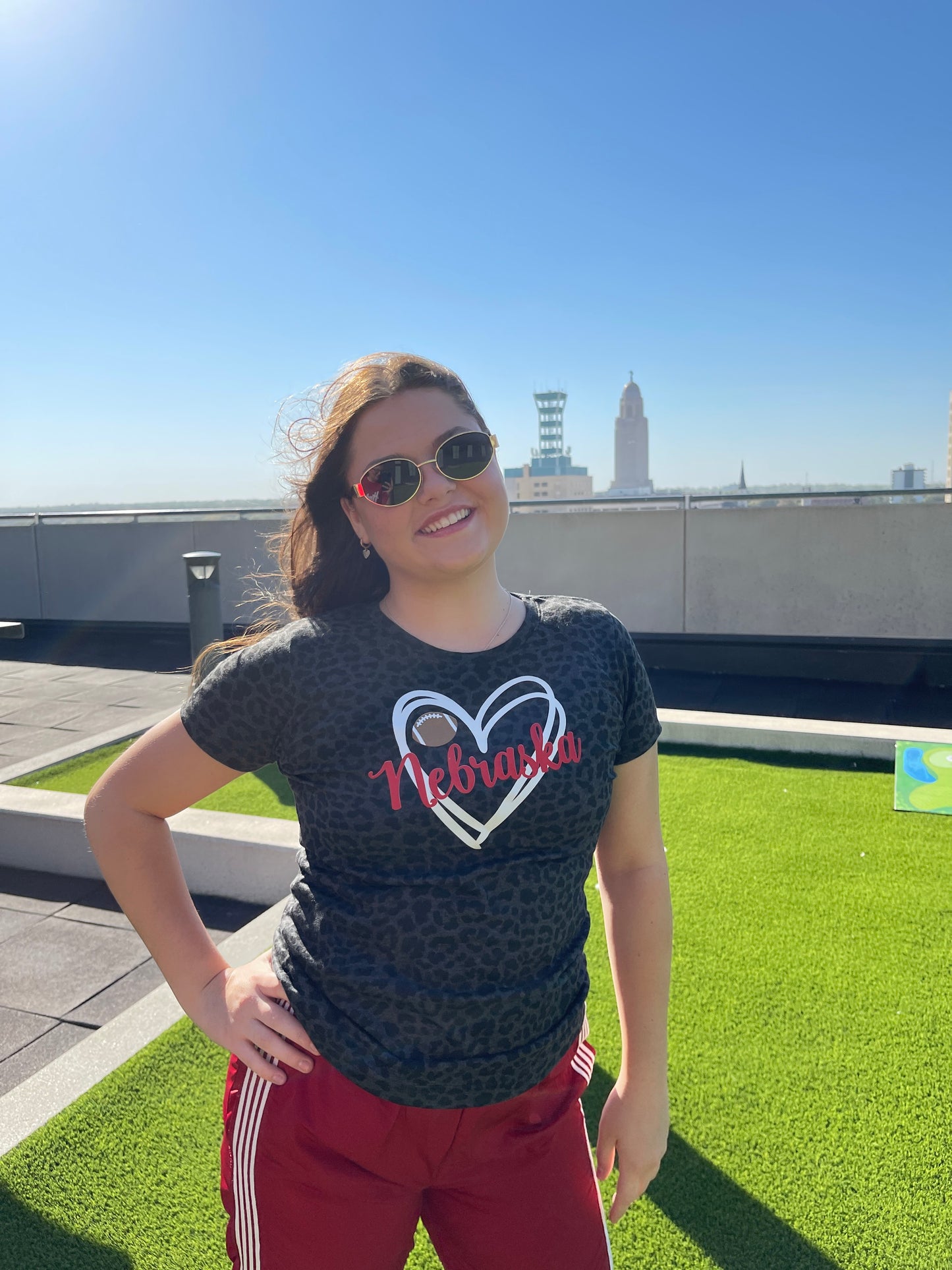 Nebraska Football Black Leopard