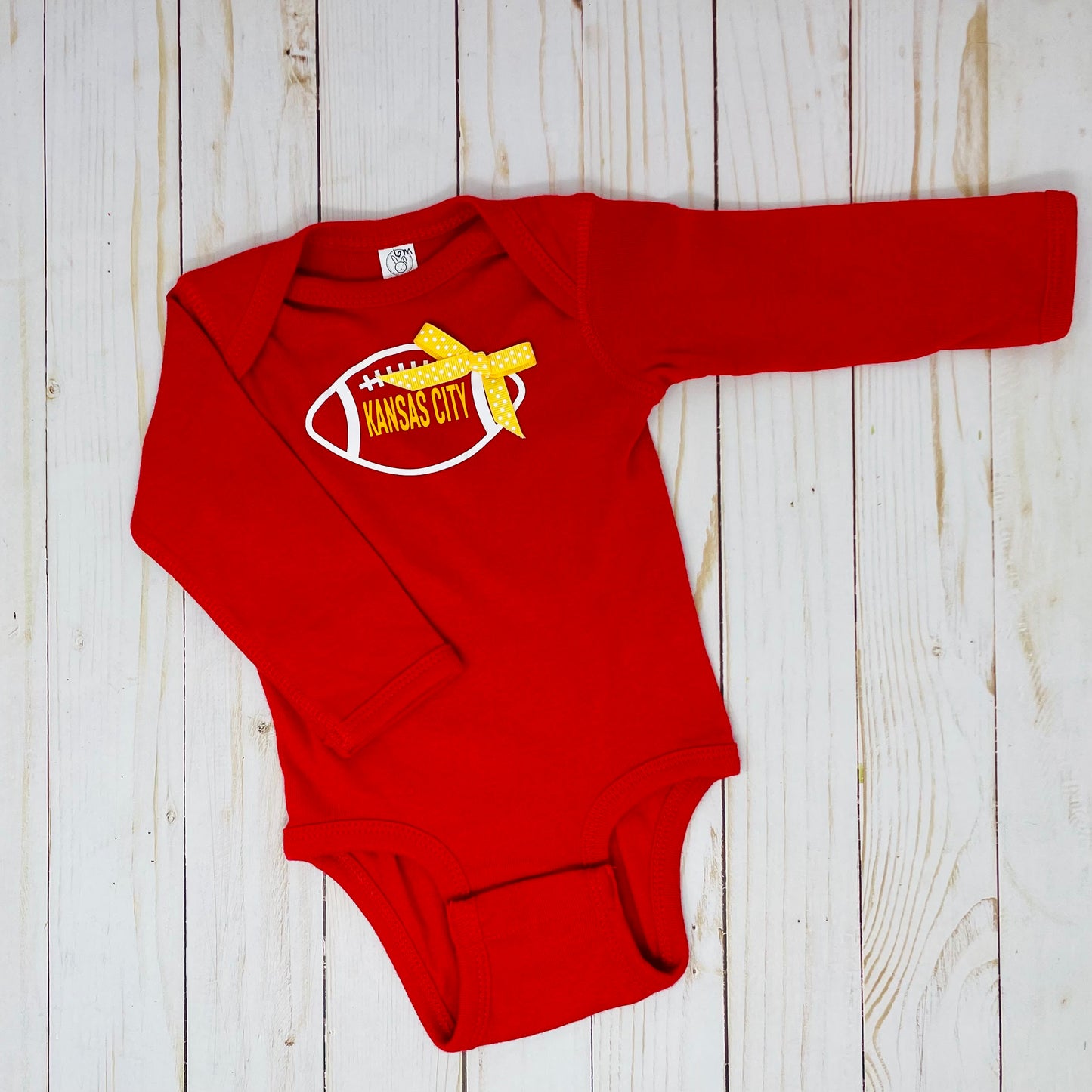 KC Football Longsleeve Onesie