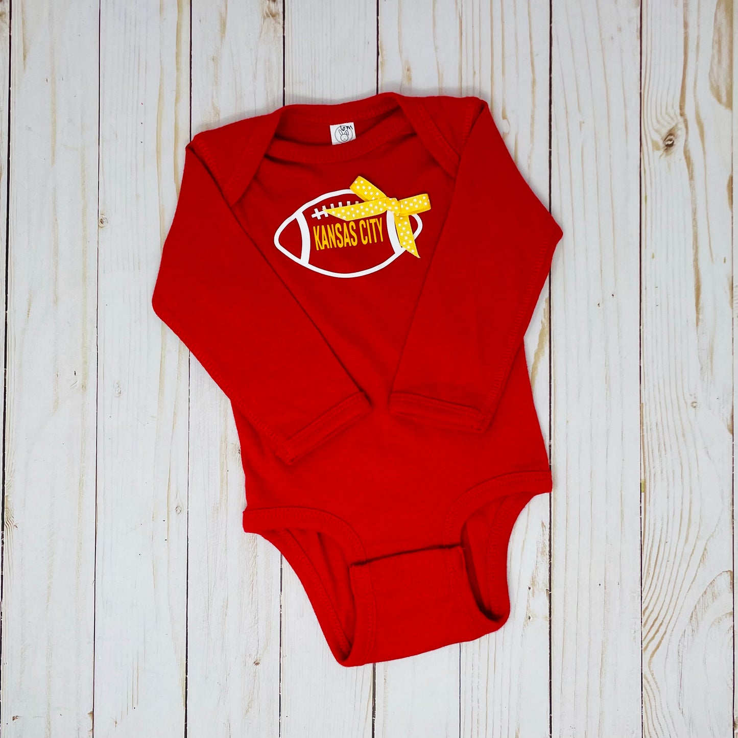 KC Football Longsleeve Onesie