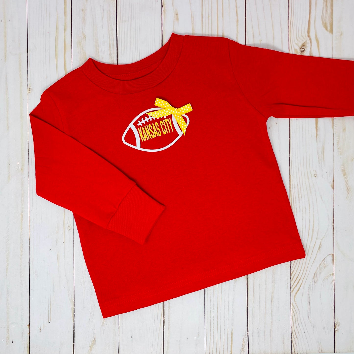 KC Football Toddler Longsleeve Tee