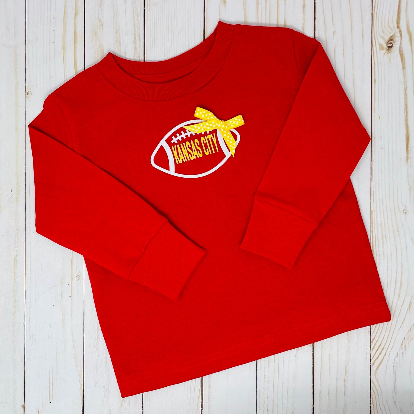 KC Football Toddler Longsleeve Tee