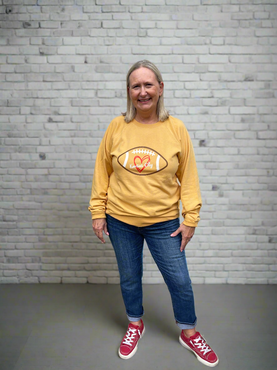 KC Kingdom Football Heart Sweatshirt