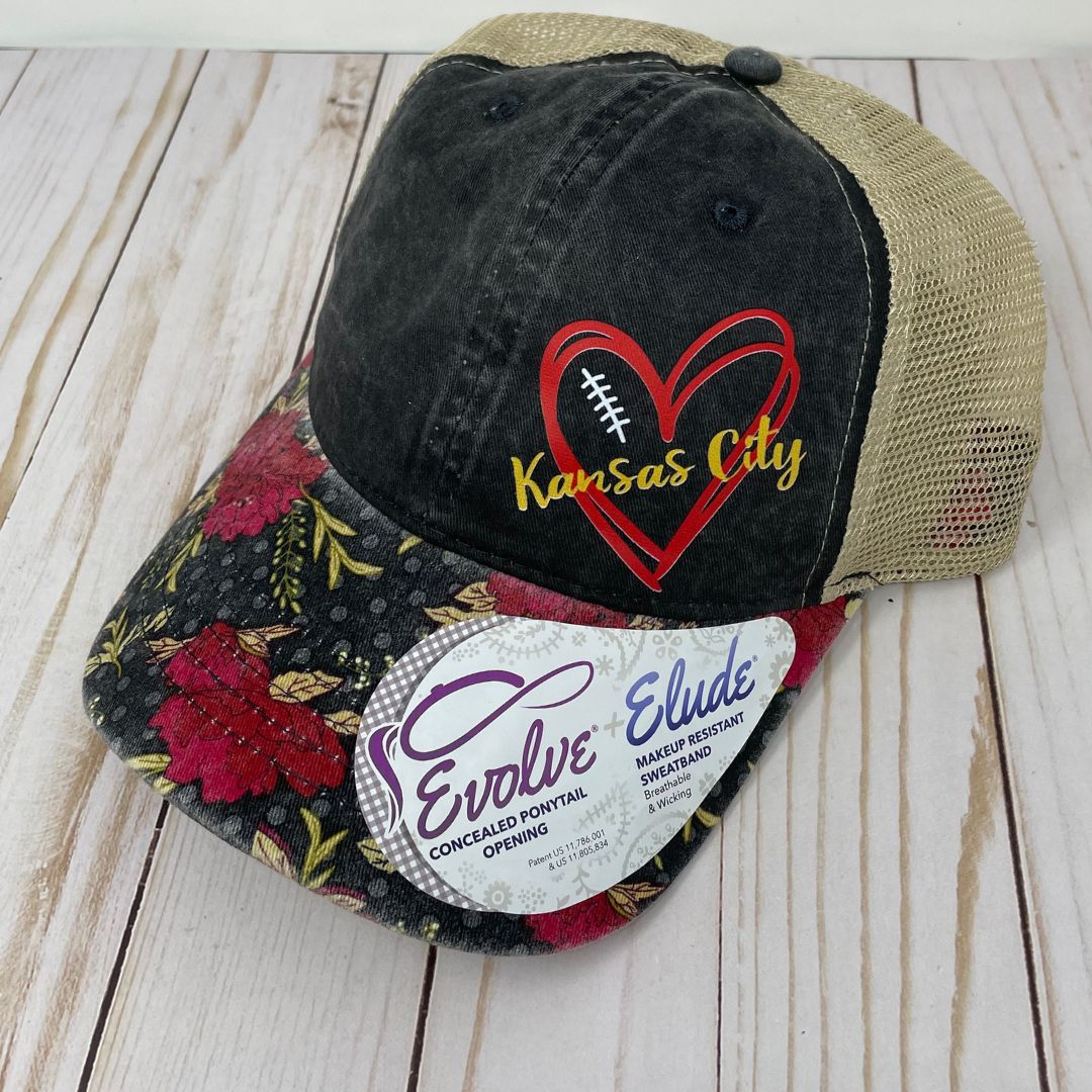 KC Football Women's Floral Hat