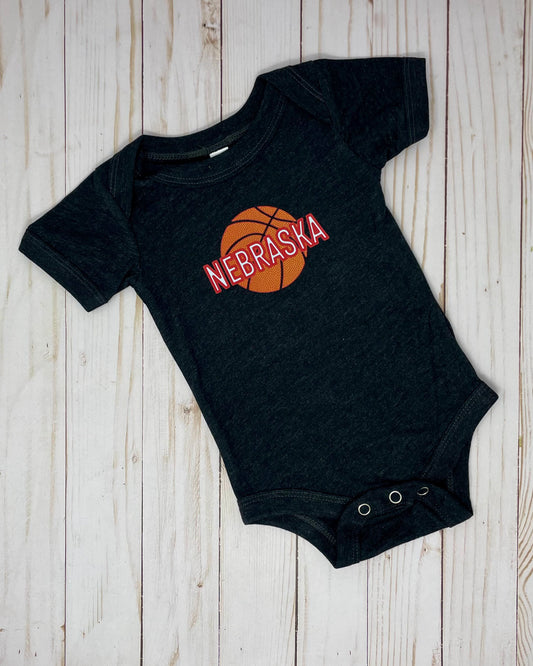 Nebraska Basketball Onesie