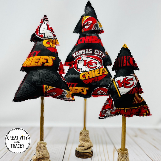 Chiefs Holiday Trees - Black fabric