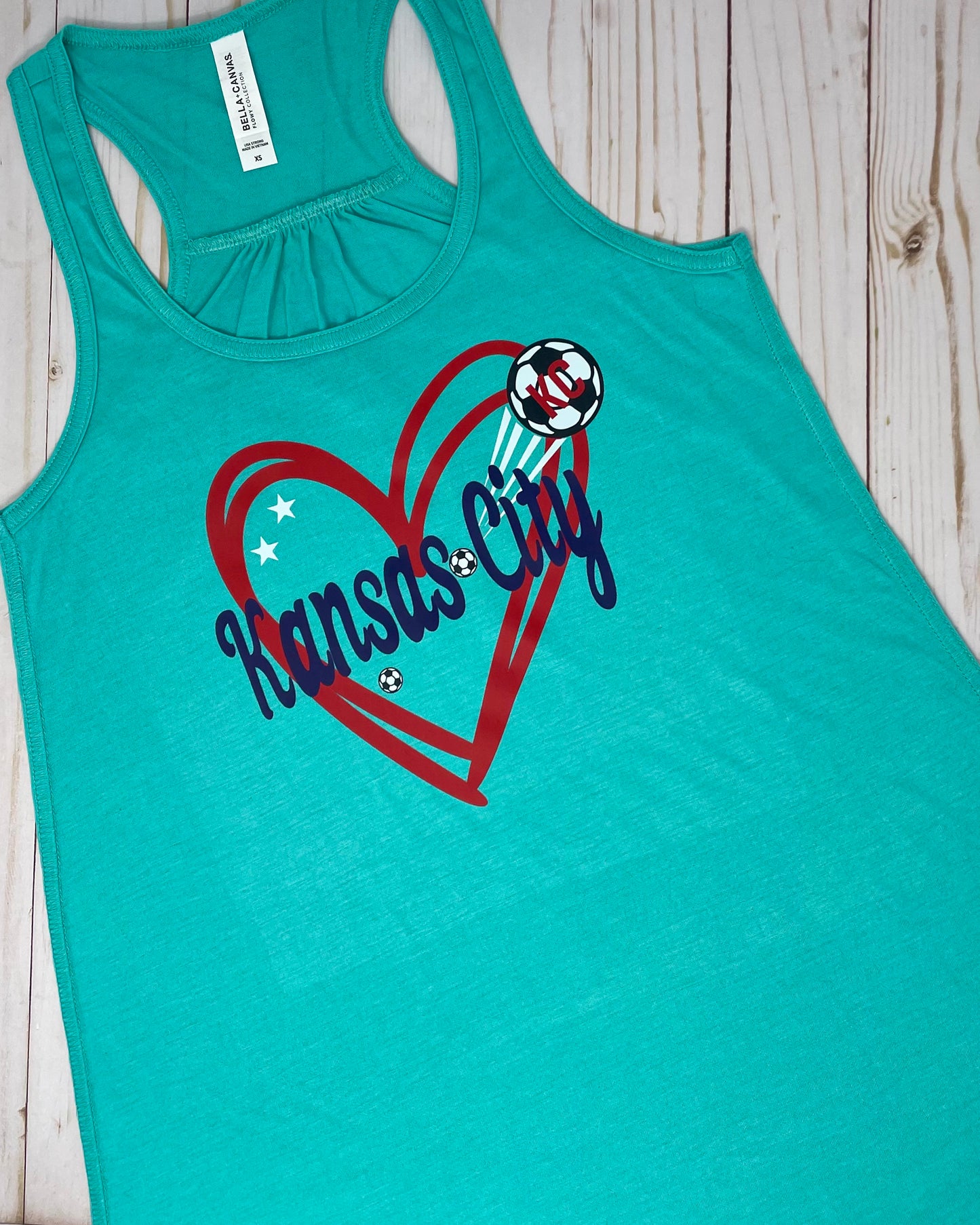 KCC Soccer Heart Women's Tank