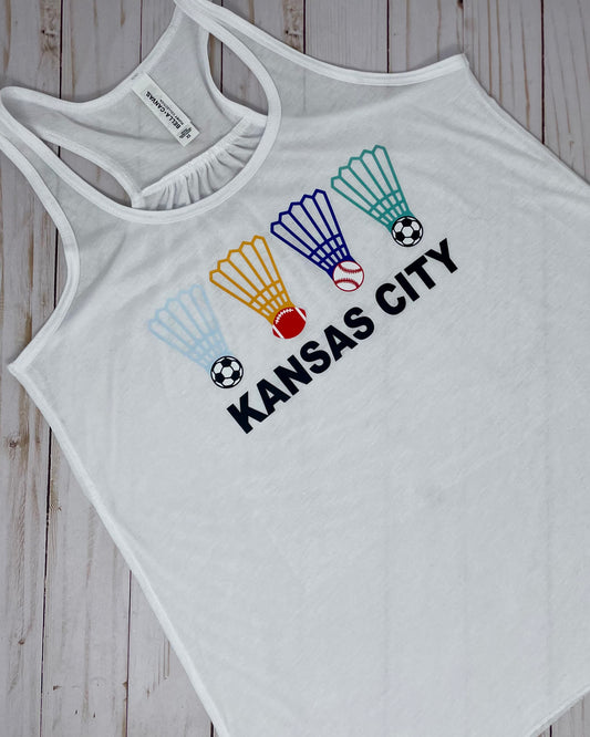 KC Sports Shuttlecocks Women's Tank