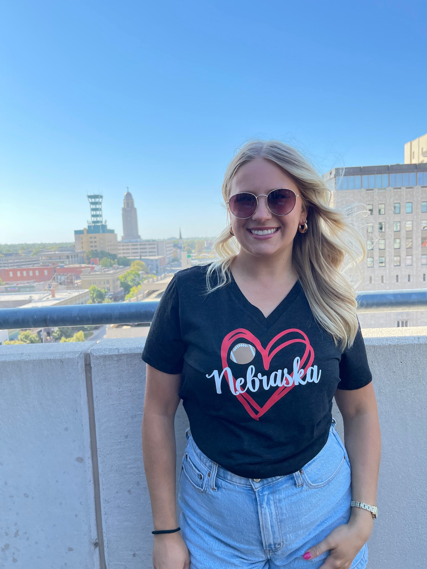 Nebraska Football V-Neck