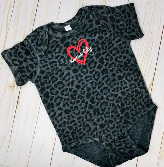 Leopard Kansas City Onesies