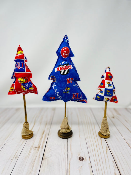 Kansas Jayhawk Holiday Trees