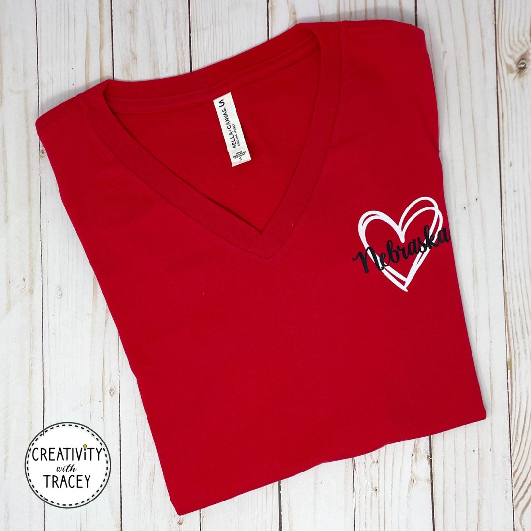 Nebraska Love V-Neck