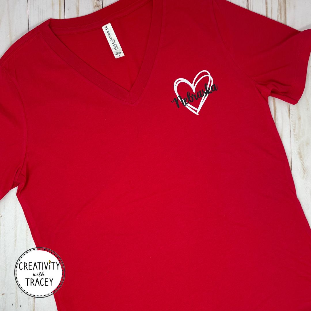 Nebraska Love V-Neck