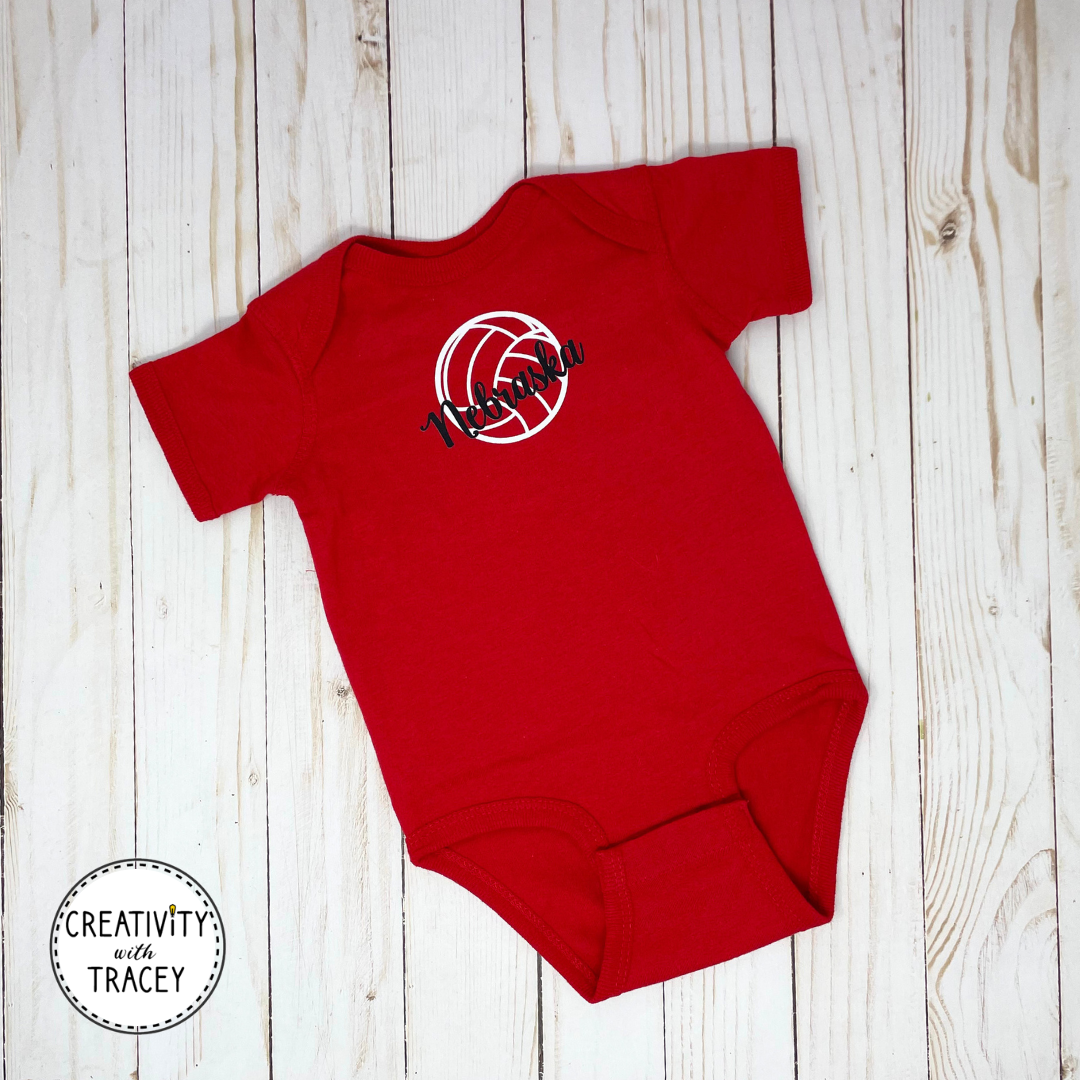 Nebraska Volleyball Onesie