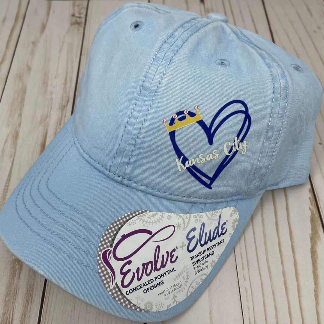 KC Baseball Crowned Heart Hat